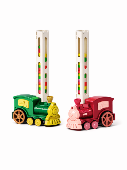 電動 自動配列 ドミノトレイン ドミノ知恵パズルセット