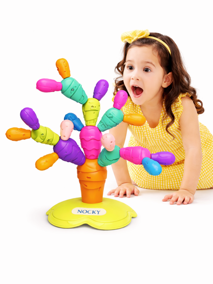 磁石サボテンブロック知育セットのカラーボックスパッケージ
