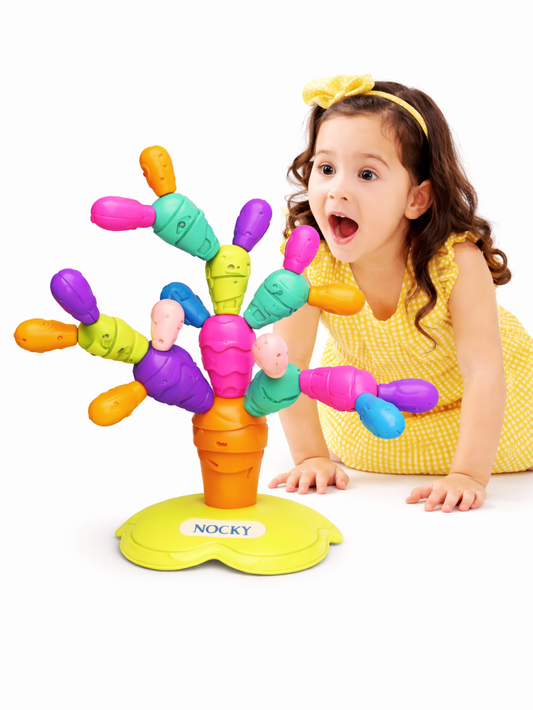 磁石サボテンブロック知育セットのカラーボックスパッケージ
