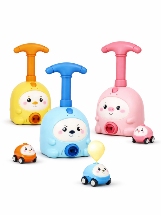 空気圧 バルーンポンプ アニマルカー 発射あそびセット