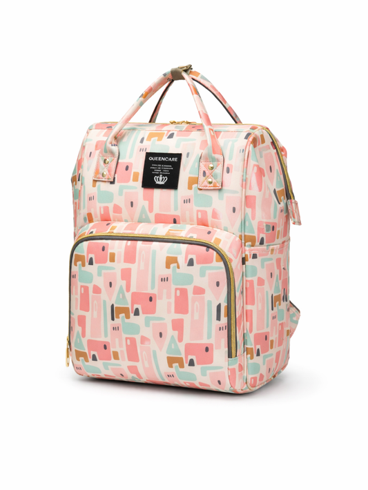 大容量おむつバッグ マザーズリュック｜20L未満 仕分け収納ダブルショルダー 防水仕様