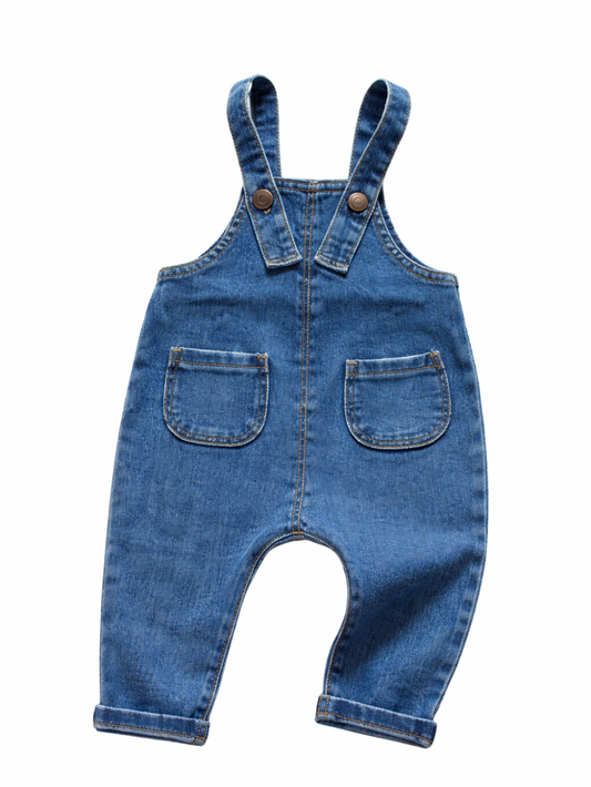 ベビー用デニムサロペット（オーバーオール）パンツ
