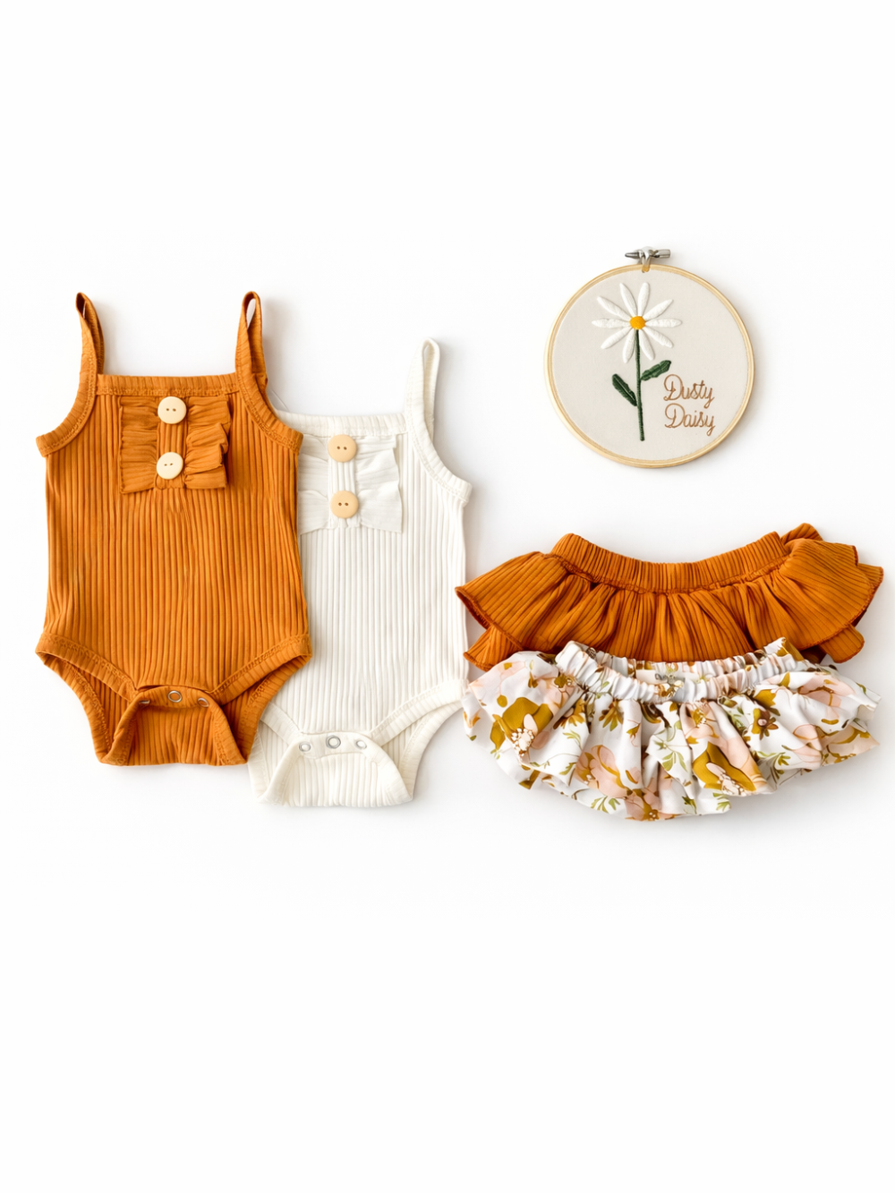 女の子ノースリーブスカートセットアップの全体イメージ
