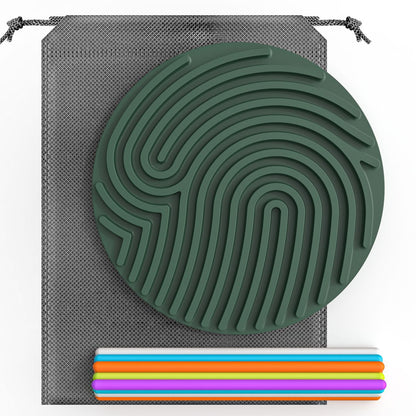 シリコン感覚ボード ハートラウンド迷路レインボー