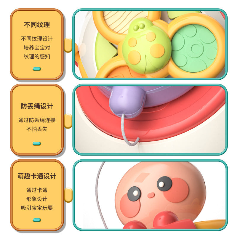 ABS 吸盤ビジースピナー クリック音 水栓ギミック ベビー知育トイ