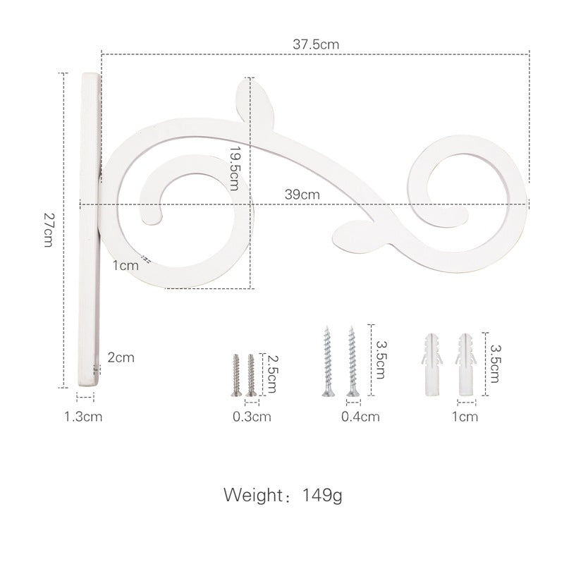 ベビーベッド用 木製モビールアーム（壁付け・固定ブラケット） | Wooden Crib Mobile Arm Bracket (Wall-Mount)