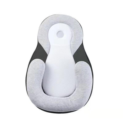 「コットン混 U字 寝返り防止サポートピロー　グレーの単体商品画像（寝返り防止クッション）」
