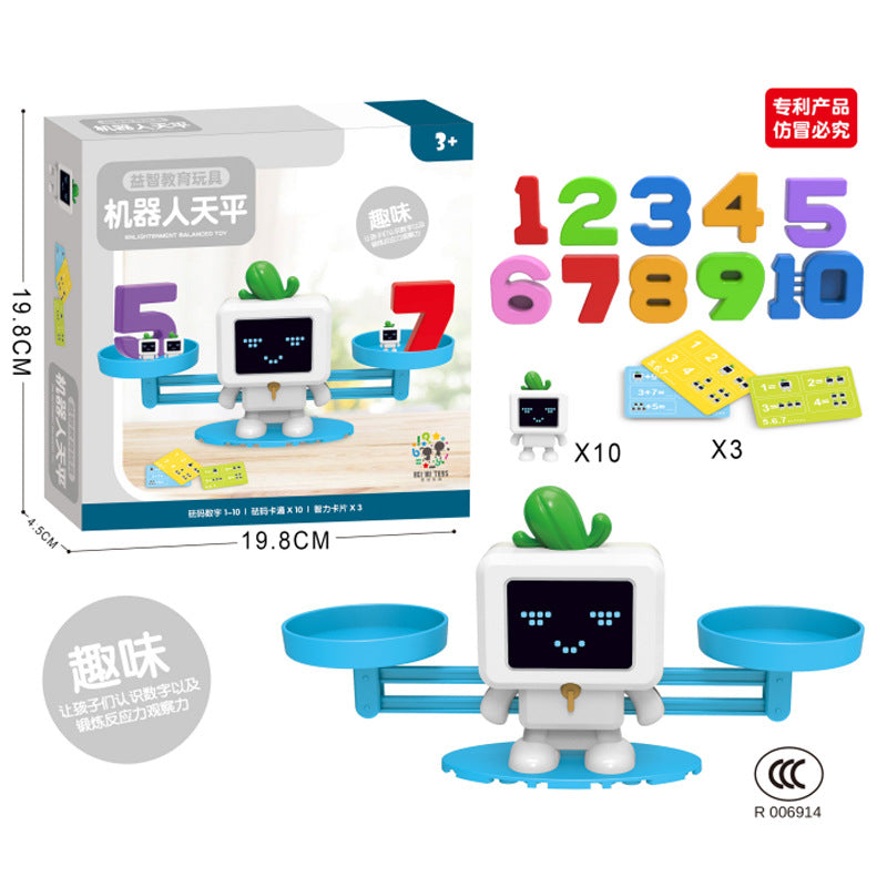 カエルバランススケール 数字ブロック 計算カード 数学ロジック知育トイ