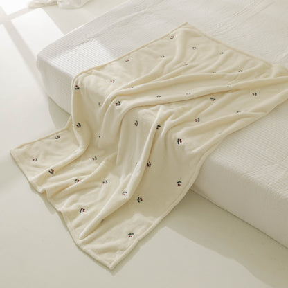 「ポリエステル フランネル ベビーブランケット 別角度のドレープ（ベビーブランケット）」
