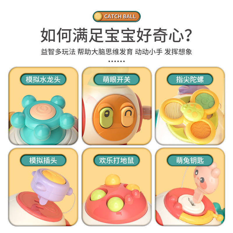 ABS 吸盤ビジースピナー クリック音 水栓ギミック ベビー知育トイ
