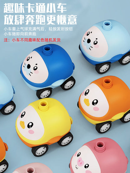 空気圧 バルーンポンプ アニマルカー 発射あそびセット