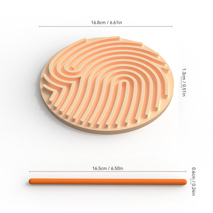 シリコン感覚ボード ハートラウンド迷路レインボー