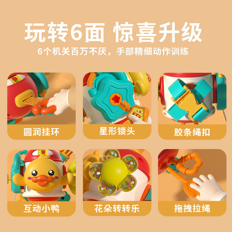 ABS アヒルモチーフ ベビーアクティビティラトルボール