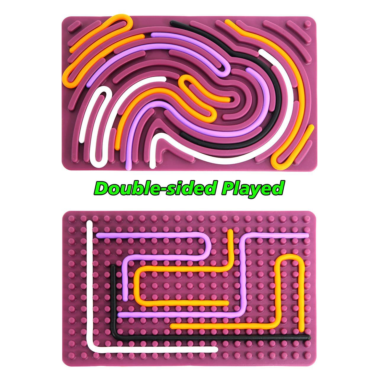 シリコン 波形トレース 指先迷路 センサリーアクティビティボード