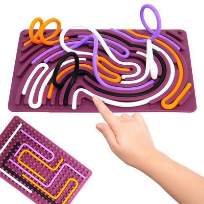 シリコン 波形トレース 指先迷路 センサリーアクティビティボード