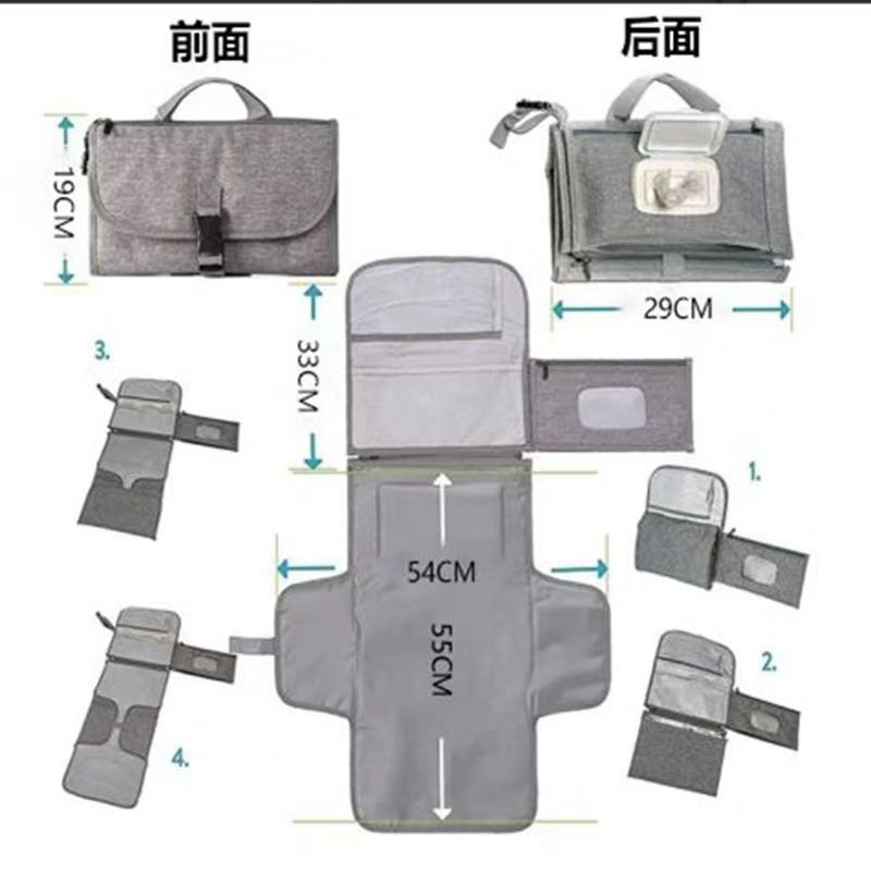 おむつ替えマット 寸法・構造図（防水シート・サイズ参考）
