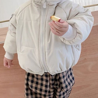 男女兼用のクマフード付きアウター
