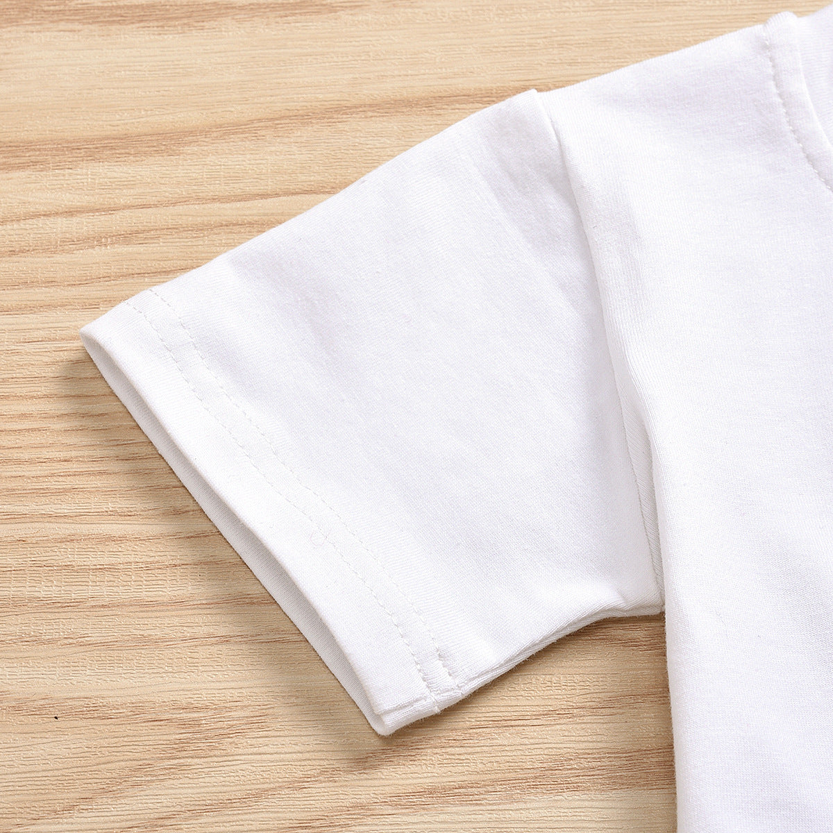 さらっと着心地でおめかしが完成する 女の子半袖Tシャツ＆マーメイドスカートセット アイスクリーム花柄プリント コットン 90~130cm