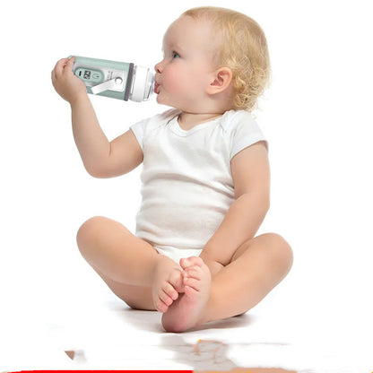 チェリーピンクカラーのベビーボトルウォーマーカバーとUSBケーブルのセット（USBベビーボトルウォーマー）
