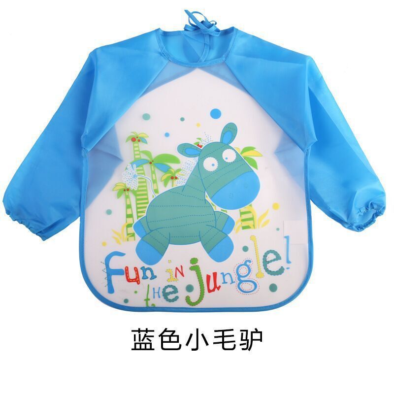 ベビー防水お食事エプロン | Long Sleeve Waterproof Baby Bib Apron Painting Gown Lumisei Prime