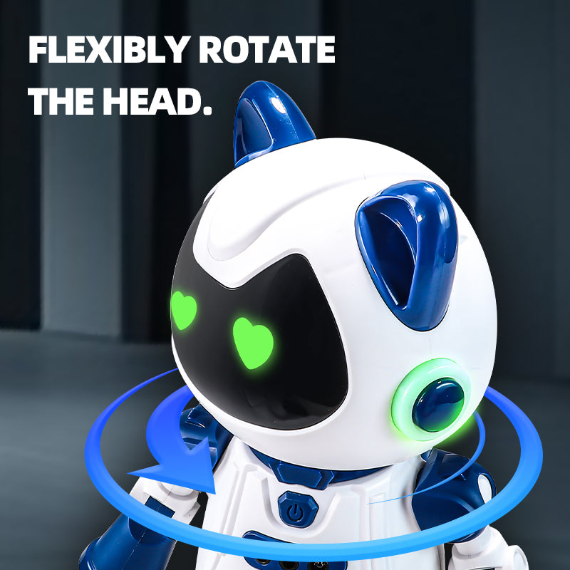 スモークの中で光る近未来スタイルのロボットシルエット
