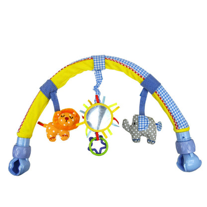 ベビーカー用アーチトイ ブルー・イエロー（ベビーカーおもちゃ）単体イメージ
