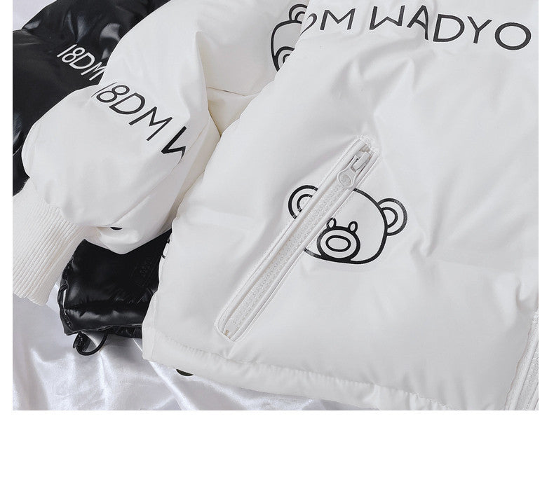 女の子用長袖冬ジャケット ブラック
