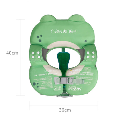 ノンインフレータブル 脇下ベビーフロート 座り式ブランケット付き 8ヶ月〜3歳 6〜18kg 胸囲46〜54cm IPX8防水 ニット弾性PU フロッグデザイン