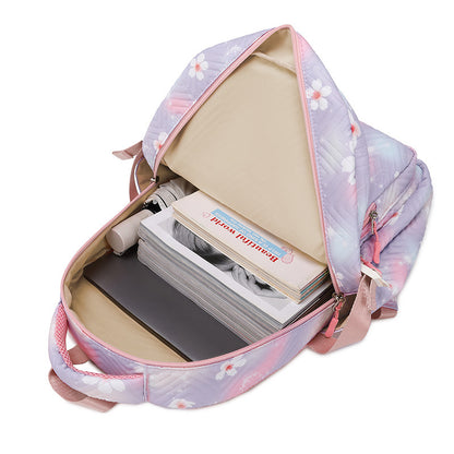 小学生通学3点セット｜撥水プリントバックパック＋ランチバッグ＋ペンケース 43×31×14cm エアピローベルト