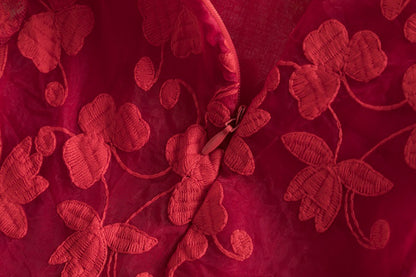 上品に華やぐ特別感が叶う 女の子ノースリーブプリンセスワンピース バタフライ刺繍レース コットン混紡（ポリエステル60%） 100~140cm