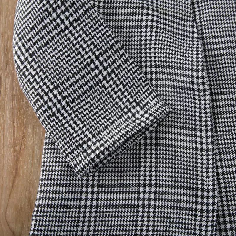 きちんと見えでコーデが完成する 子どもジャケット＆トップス＆ショートパンツ3点セット グレーチェック柄 コットン素材 80〜120cm