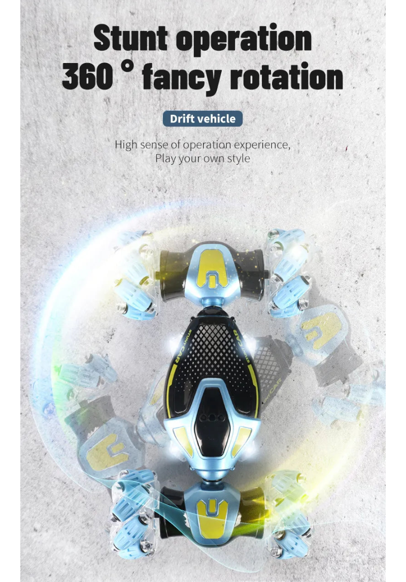 メカナムホイール ツイスト変形 ジェスチャー操作 RCスタントドリフトカー