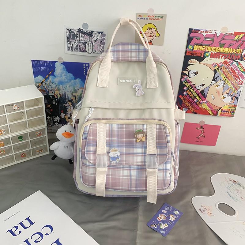 【36-55L】撥水ナイロンの大容量チェック柄キッズリュック｜41cmで通学・遠征・旅行の荷物が一気に整う