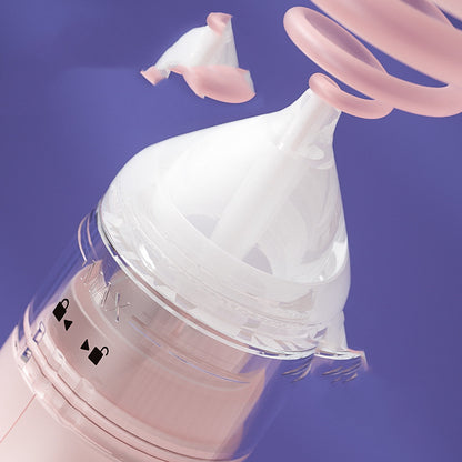 逆流防止デザインのノズル形状がわかる電動鼻吸い器のアップ(逆流防止 鼻吸い器)
