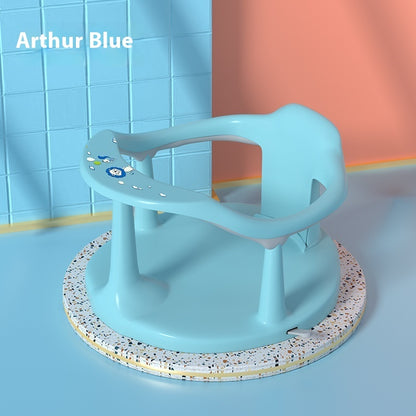 吸盤固定で安心・快適なお風呂時間へ 抱き込みガード付きベビーバスチェア PP・TPR 32×32×24cm（滑り止め・転倒対策）