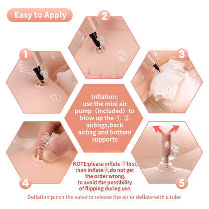 ベビー用アンダーアーム浮き輪 日よけサンシェード付き セーフティバックル＆股ベルト 取り外しキャノピー 新生児〜幼児 スイムリング（S・L・XL）