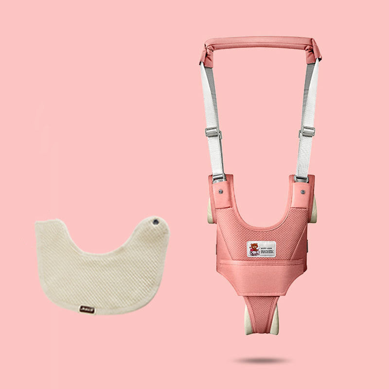 ピンクカラーの歩行練習ハーネス
