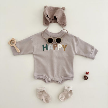 アプリコットカラーのクリスマスボディスーツ正面写真