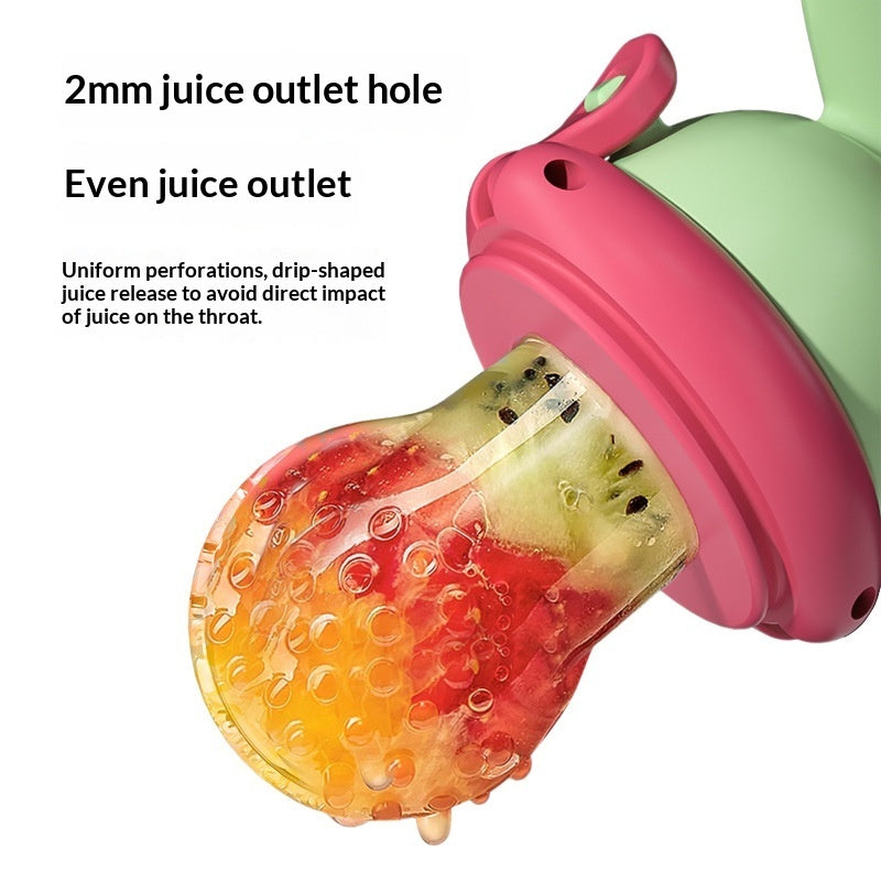 離乳食期の安心・快適 回転プッシュ式フルーツフィーダー ベビー用フードチューブ こぼれにくい設計 PPボディ＋やわらか口当たり S/M/Lニップル対応