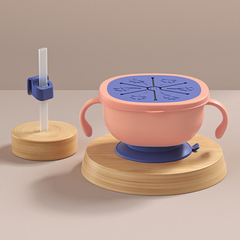 ボウルのリムと持ち手の丸みが分かるPP＋シリコン素材のクローズアップ
