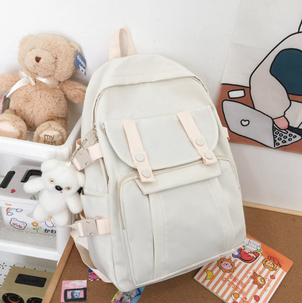 大容量オックスフォード生地バックパック 通学・通勤・おでかけ対応