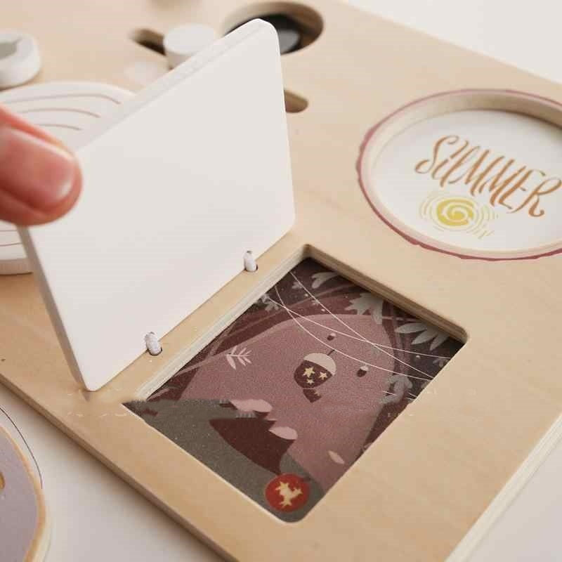 ブナ材の質感と滑らかな面取り加工
