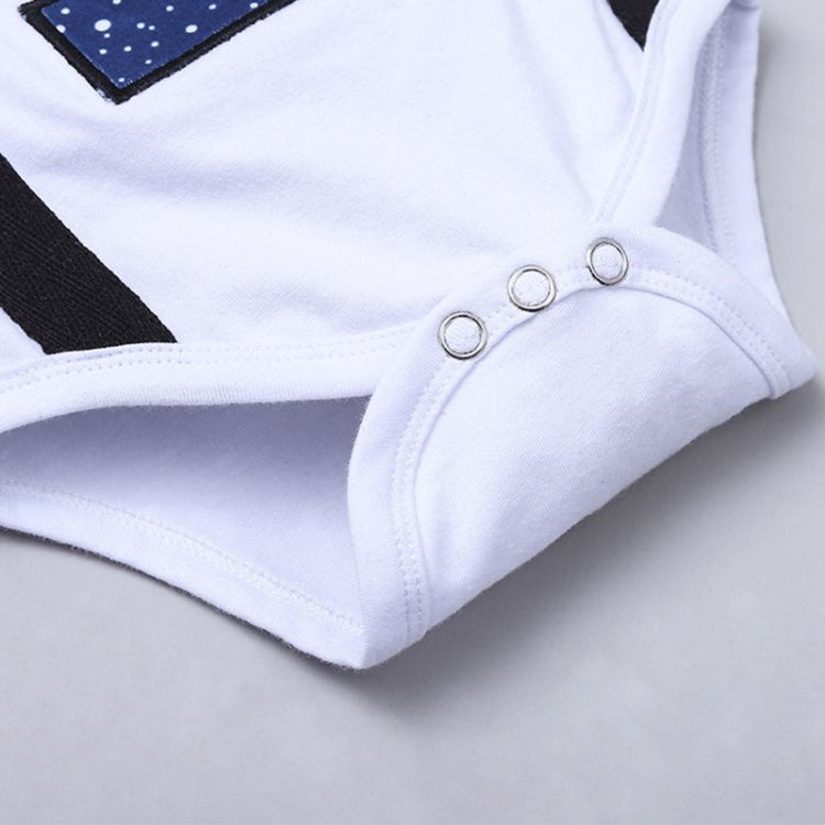 1歳バースデーが特別になる 男の子ロンパース＆サスペンダーショーツセット ナンバーワン宇宙柄プリント 布素材 80~100cm