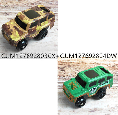 恐竜電動レールトラックレーシングセット 大型ジオラマコース 3〜9歳 男の子向けレーストイ Lumisei Prime