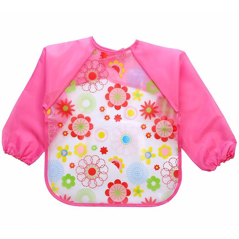 ベビー防水お食事エプロン | Long Sleeve Waterproof Baby Bib Apron Painting Gown Lumisei Prime