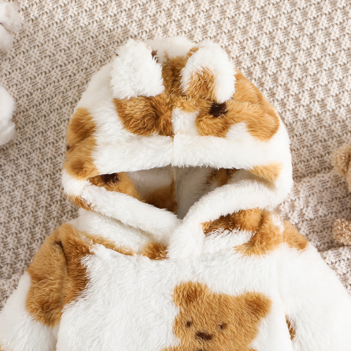 フード付きトップスとパンツの2点セットベビーウェア
