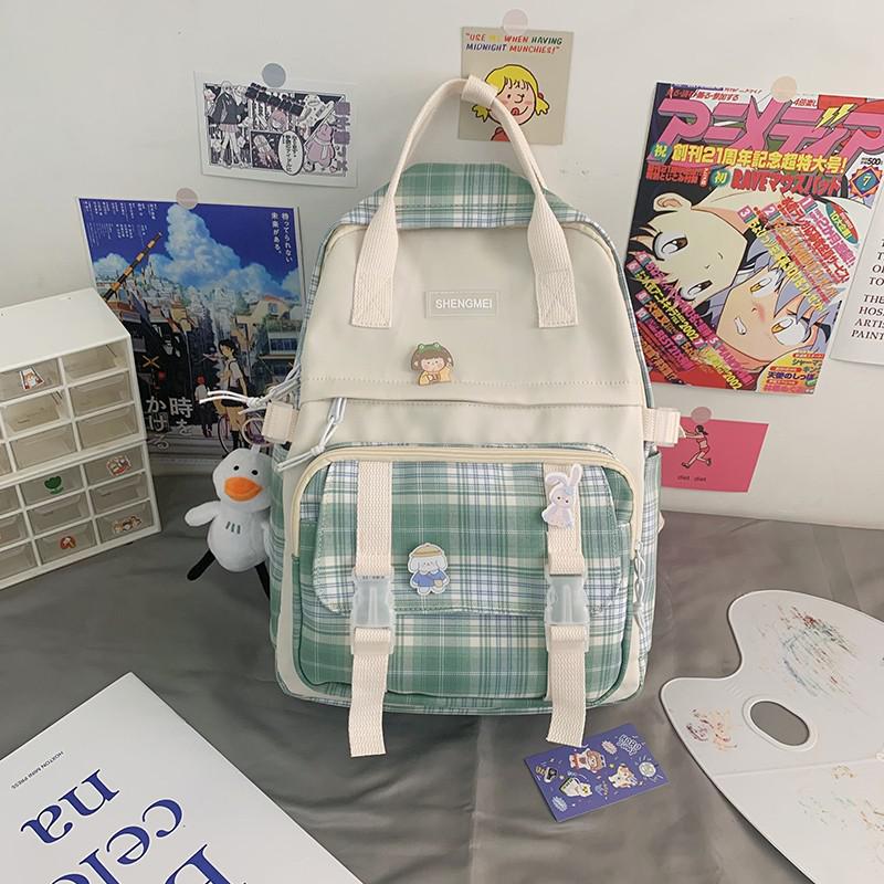 【36-55L】撥水ナイロンの大容量チェック柄キッズリュック｜41cmで通学・遠征・旅行の荷物が一気に整う