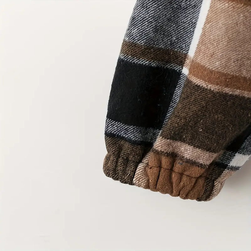 エレガントチェック柄フード付きレディースジャケット 軽量フルジップ 秋冬向け 洗練シルエット | Elegant Plaid Hooded Women’s Jacket Lightweight Full-Zip Coat Lumisei Prime