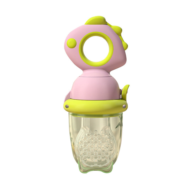 離乳食期の安心・快適 回転プッシュ式フルーツフィーダー ベビー用フードチューブ こぼれにくい設計 PPボディ＋やわらか口当たり S/M/Lニップル対応