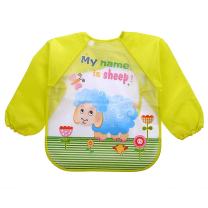 ベビー防水お食事エプロン | Long Sleeve Waterproof Baby Bib Apron Painting Gown Lumisei Prime